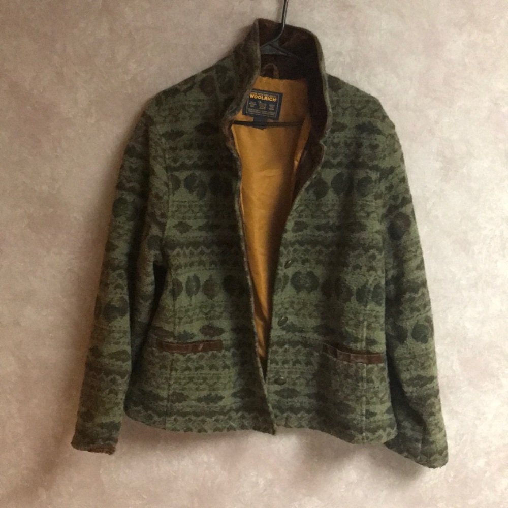 Vintage Woolrich Aztec print coat